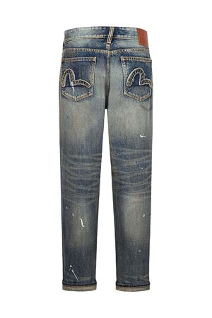 7-pocket-design washed jeans EVISU | 2ESHTM5JE1005DNM