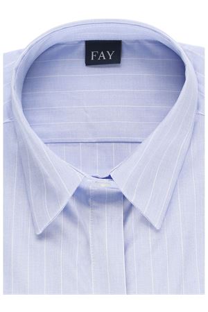 Camicia celeste in cotone FAY | NCWA1505650XBJU603