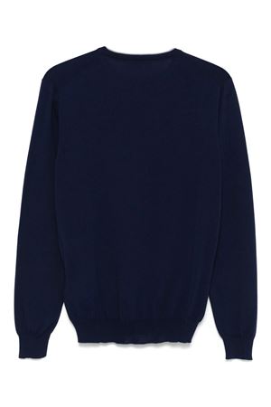 Navy blue cotton sweater FAY | NMMC1501730VHY00V7
