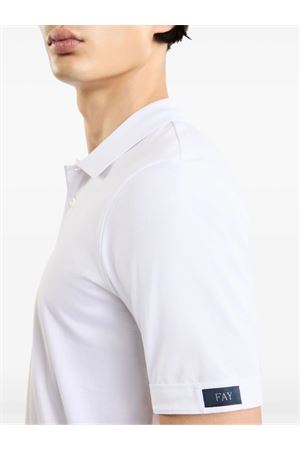 Polo in cotone bianco FAY | NPMB2501340UCXB001
