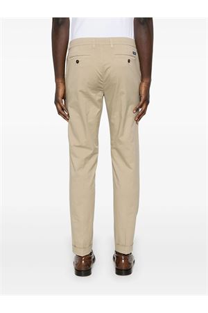 Pantaloni slim in gabardine grigio talpa FAY | NTM8650187TGURB210