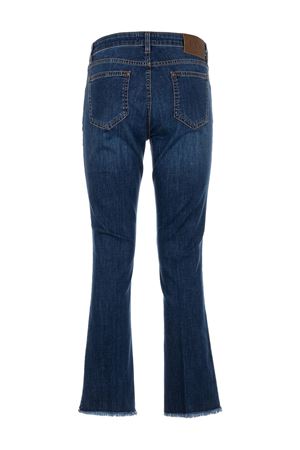 Jeans crop in denim di cotone blu FAY | NTW8650520LXCJU604