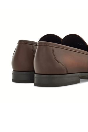 Brown calfskin loafer FERRAGAMO | 0778787MIDBROWNHICKORY