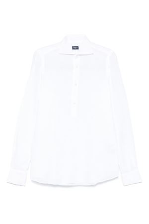 Camicia in lino bianco FINAMORE | C0649.