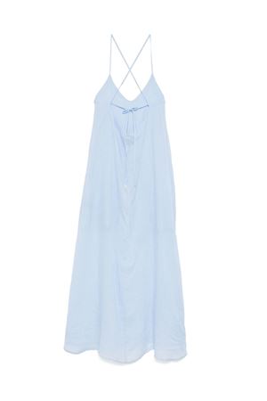 Sky blue ramie maxi dress FISICO | FV39N0F0104