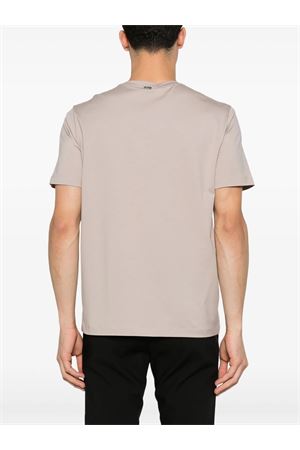 Beige cotton blend lightweight-jersey T-shirt HERNO | JG000174U520031985
