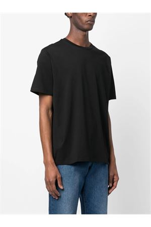 Black cotton blend lightweight-jersey T-shirt HERNO | JG000174U520039300