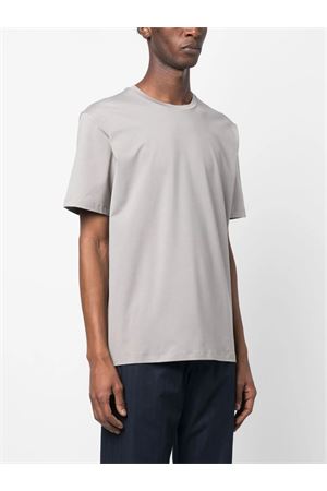 Grey cotton blend lightweight-jersey T-shirt HERNO | JG000174U520039408