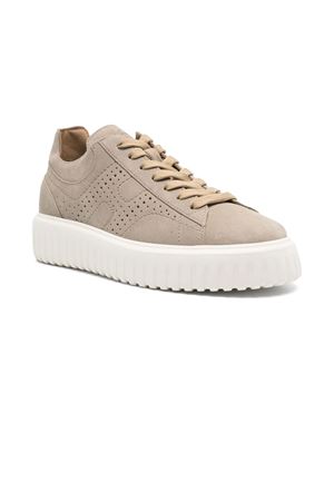 beige leather h-stripes HOGAN | HXM6450FJ50I9SC803