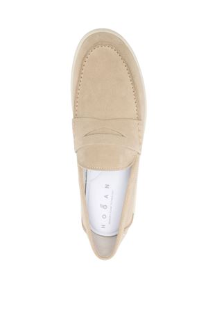 beige leather loafer HOGAN | HXM6470FS00BTMC803