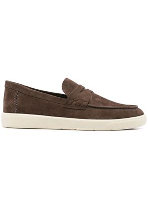 brown leather loafer HOGAN | HXM6470FS00BTMS610