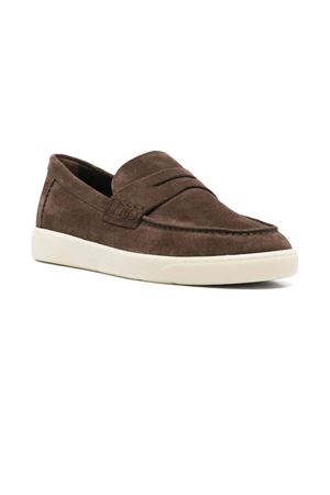 brown leather loafer HOGAN | HXM6470FS00BTMS610