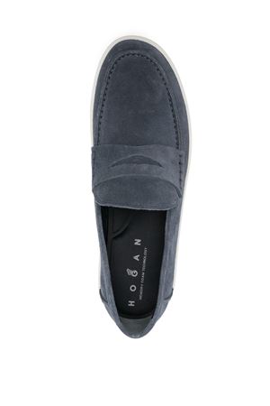 blue leather loafer HOGAN | HXM6470FS00BTMU828