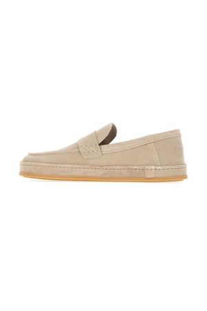 beige leather loafer HOGAN | HXM6830FR40BTMC424