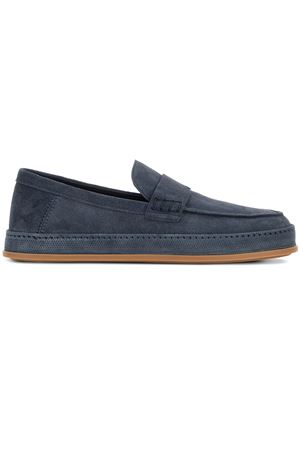 blue leather loafer HOGAN | HXM6830FR40BTMU828