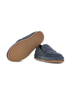 blue leather loafer HOGAN | HXM6830FR40BTMU828
