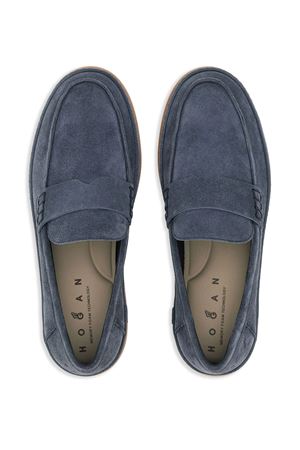 blue leather loafer HOGAN | HXM6830FR40BTMU828
