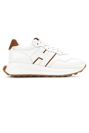 Sneakers Hogan H641 Bianco Marrone HOGAN | HXW6410EH41O646P08