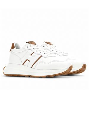 Sneakers Hogan H641 Bianco Marrone HOGAN | HXW6410EH41O646P08