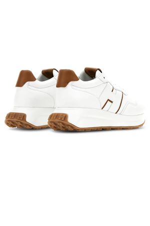 Sneakers Hogan H641 Bianco Marrone HOGAN | HXW6410EH41O646P08