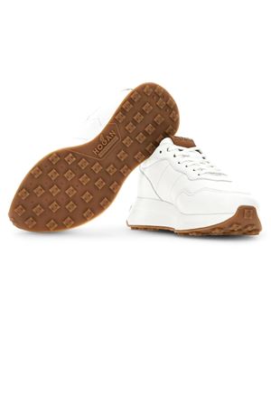 Sneakers Hogan H641 Bianco Marrone HOGAN | HXW6410EH41O646P08