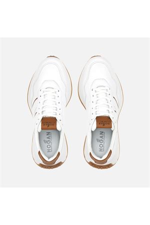 Sneakers Hogan H641 Bianco Marrone HOGAN | HXW6410EH41O646P08