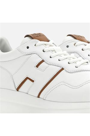 Sneakers Hogan H641 Bianco Marrone HOGAN | HXW6410EH41O646P08