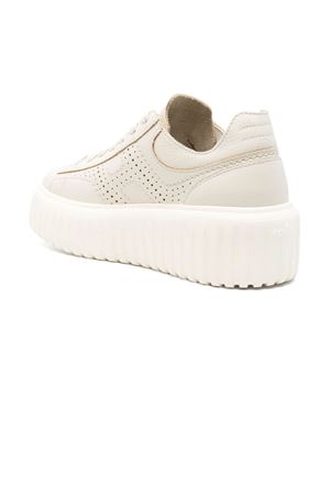 white h-stripes leather HOGAN | HXW6450FJ50KCOB013