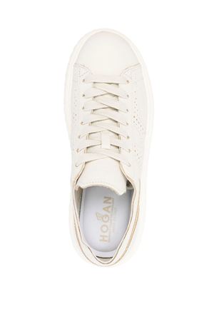white h-stripes leather HOGAN | HXW6450FJ50KCOB013