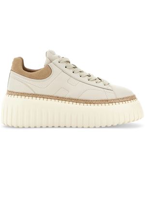 beige leather sneakers HOGAN | HXW6590FC60N1M0CA9