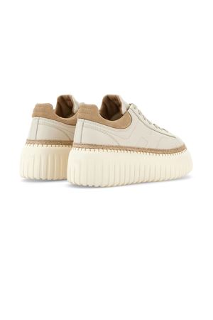beige leather sneakers HOGAN | HXW6590FC60N1M0CA9