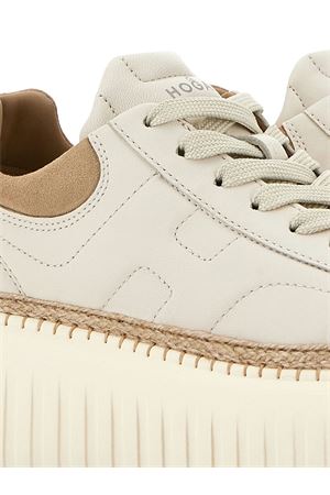 beige leather sneakers HOGAN | HXW6590FC60N1M0CA9