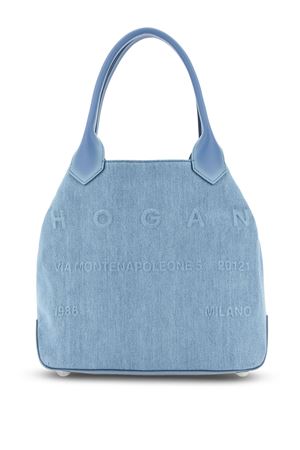 borsa tote script azzurro HOGAN | KBW01PA1300U3M7D81