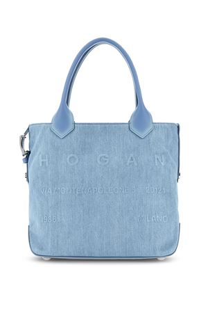 borsa tote script azzurro HOGAN | KBW01PA1300U3M7D81