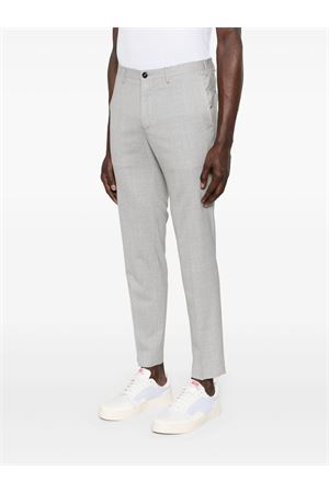 Light grey mélange-effect trousers INCOTEX | 1T08515855B900