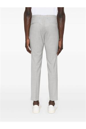 Light grey mélange-effect trousers INCOTEX | 1T08515855B900