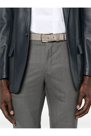 Grey mélange-effect trousers INCOTEX | 1T08515855B910