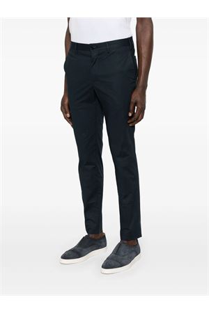 Navy blue cotton trousers INCOTEX | 1W08519208B821