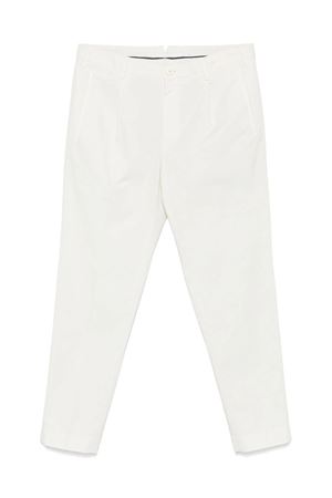 White pleat-detailed trousers INCOTEX | ZR541W9098B021