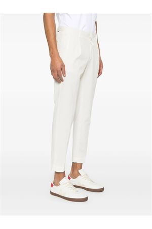 White pleat-detailed trousers INCOTEX | ZR541W9098B021