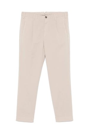Light beige cotton pants INCOTEX | ZR541W9098B425