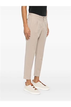 Light beige cotton pants INCOTEX | ZR541W9098B425