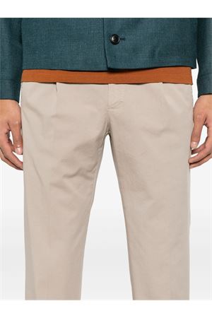 Light beige cotton pants INCOTEX | ZR541W9098B425