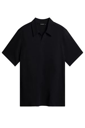Polo in cotone nero J.LINDEBERG | FMJT135439999