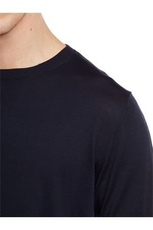 Blue silk and cotton T-shirt KANGRA | 10042100038