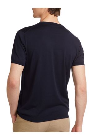 Blue silk and cotton T-shirt KANGRA | 10042100038