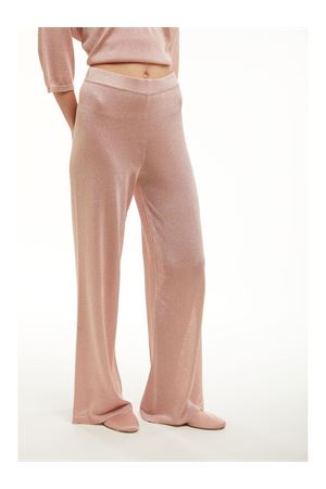 Pantalone ampio in lurex rosa KANGRA | 19701500008