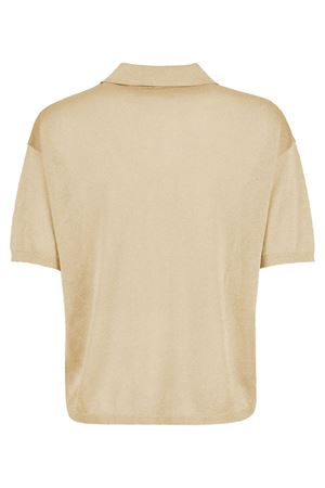 Polo a maniche corte in lurex dorato KANGRA | 19722600006