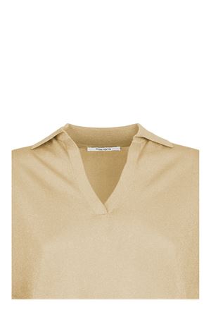 Polo a maniche corte in lurex dorato KANGRA | 19722600006