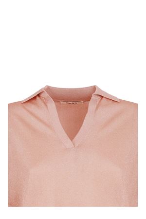 Polo a maniche corte in lurex rosa KANGRA | 19722600008